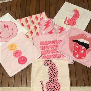 Preppy pillow cases smiley howdy